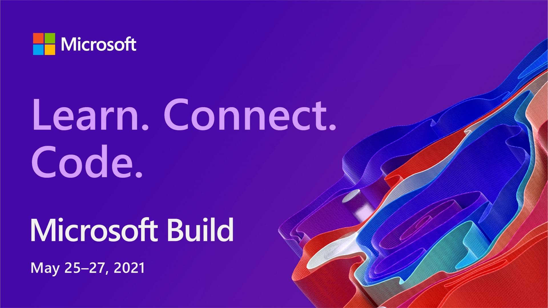 Banner promoting Microsoft Build