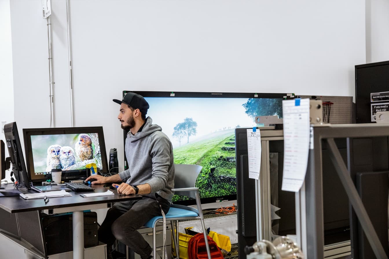 Man working at desk